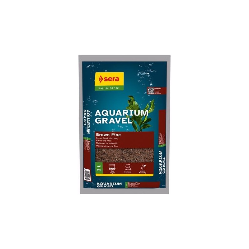 Sera Gravel Brown Fine 3 L