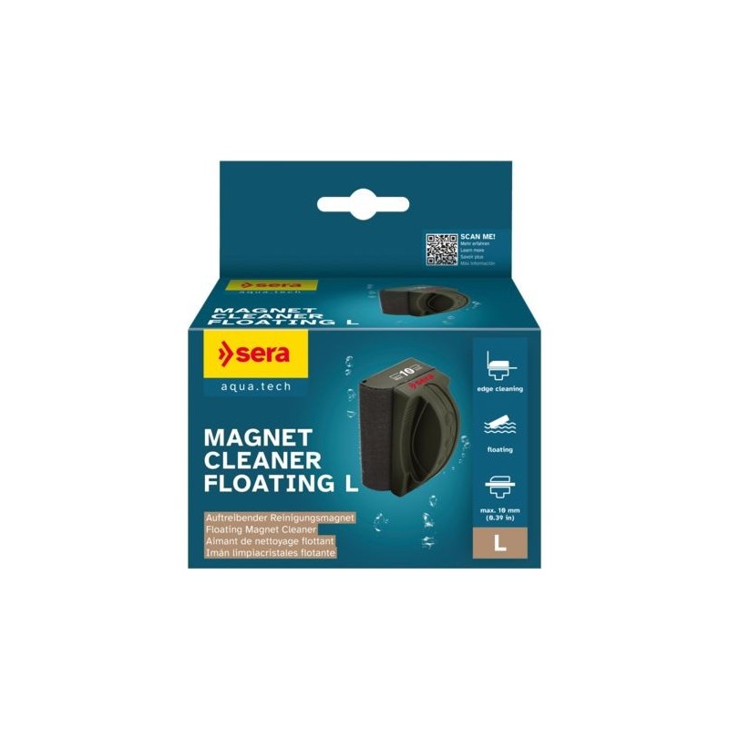 Sera Magnet cleaner floating L 10 mm glass