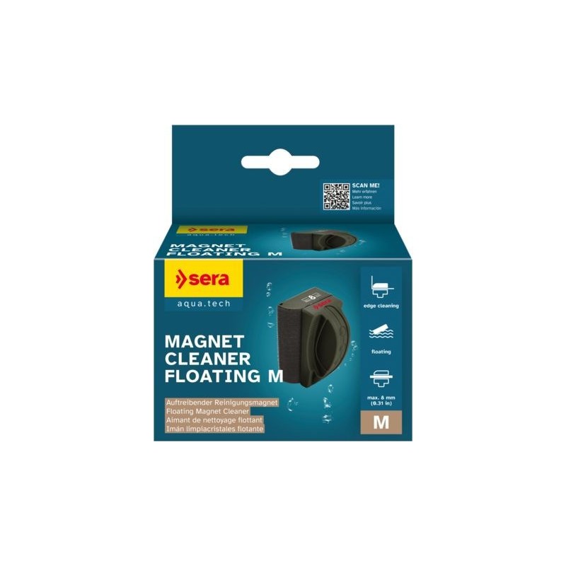 Sera Magnet cleaner floating M 8 mm glass