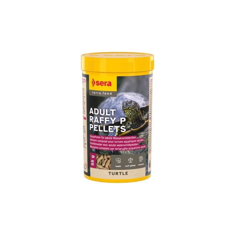 Sera Turtle adult raffy P pellets 250 ml