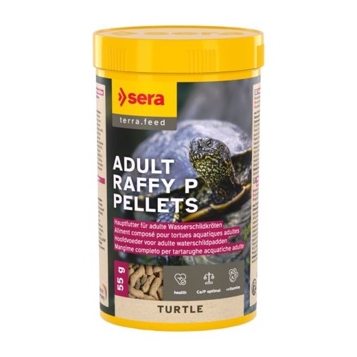 Sera Turtle adult raffy P pellets 250 ml