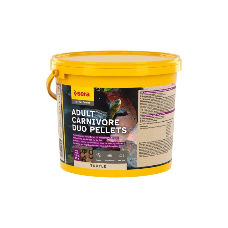 Sera Turtle adult carnivore duo pellets 3,8 L