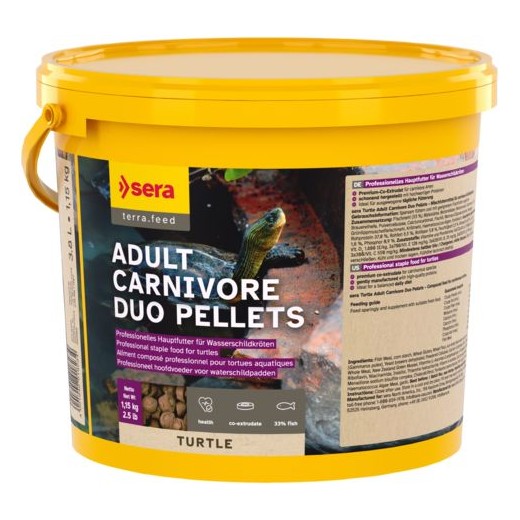 Sera Turtle adult carnivore duo pellets 3,8 L