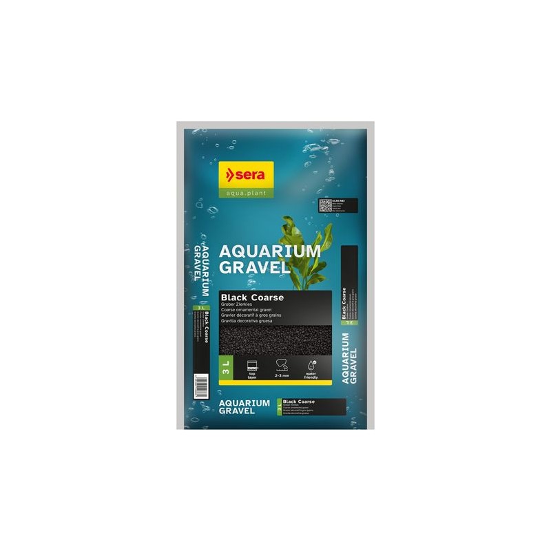 Sera Gravel black  2 – 3 mm 3 L