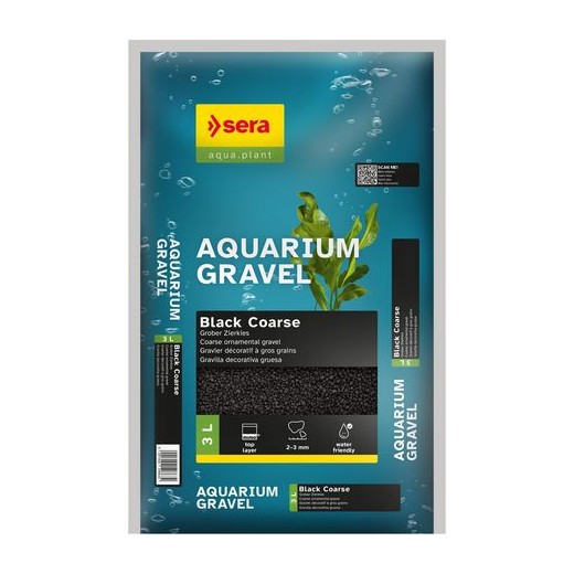 Sera Gravel black  2 – 3 mm 3 L