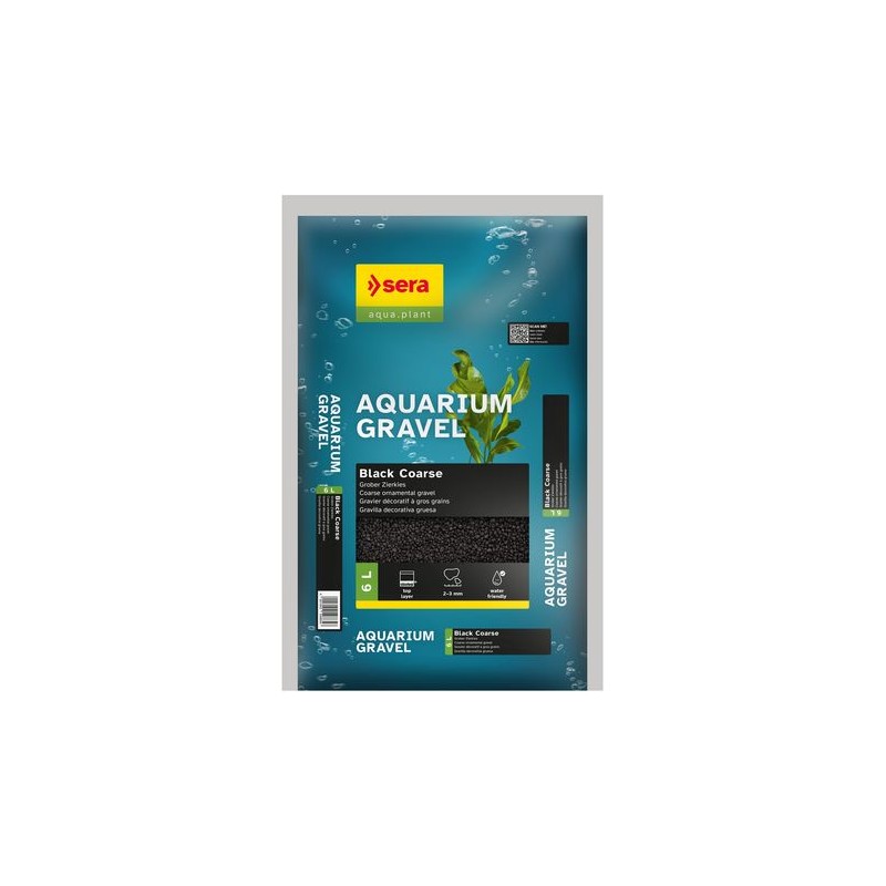 Sera Gravel black  2 – 3 mm 6 L