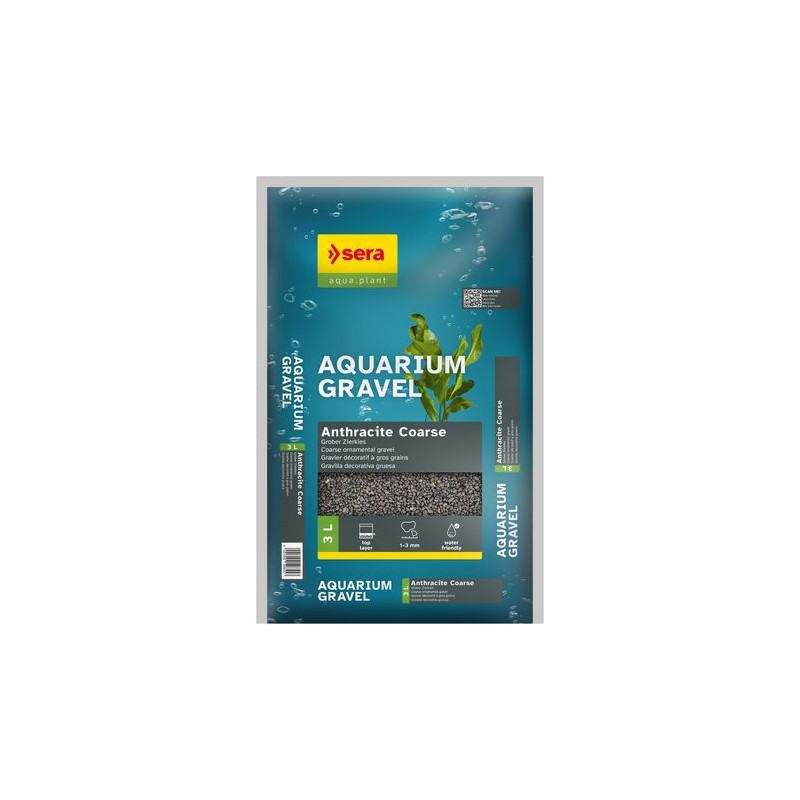 Sera Gravel anthracite  1 – 3 mm 3 L