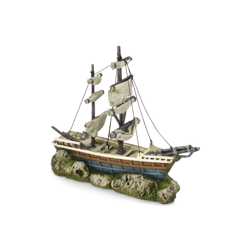 Ad boat with sails 38x12,5x31,5cm