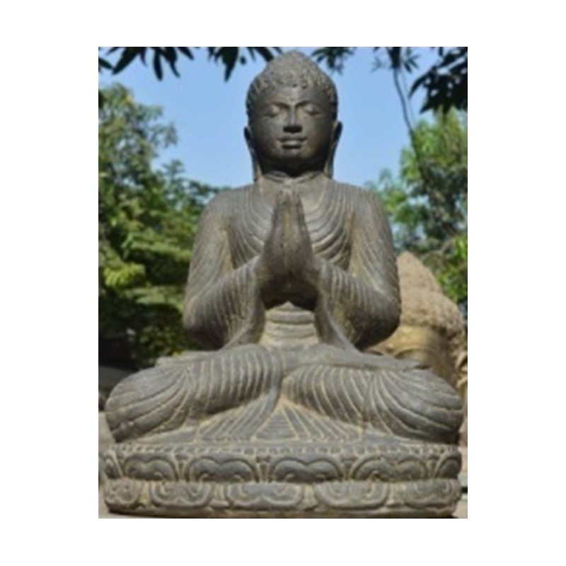 Seated buddha  greeting / 62 cm