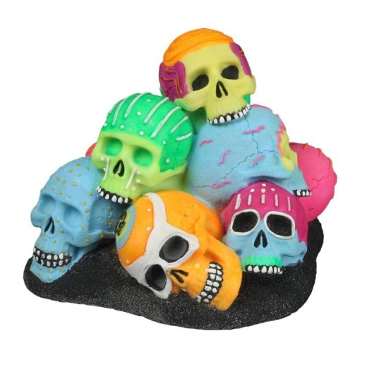 Ad dia de los muertos crânes pile 15,1x14,2x11,8cm multicolore