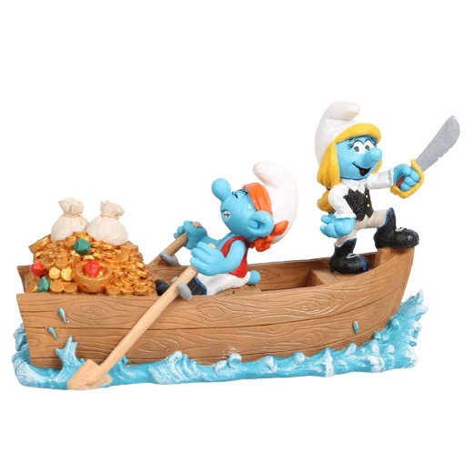 Ad schtroumpfs sur l`eau pirates multicolore