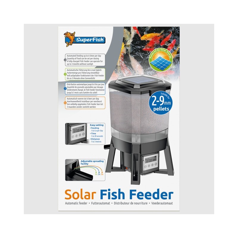Sf solar fish feeder
