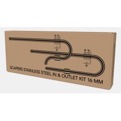 Sf scapers inox in & outlet kit 16 Mm