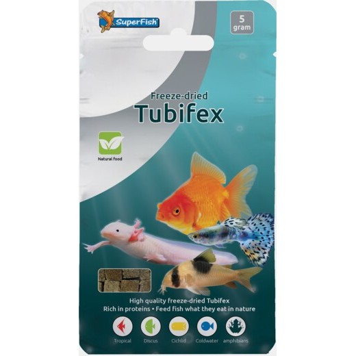 Sf tubifex lyophilisé 5 Gr