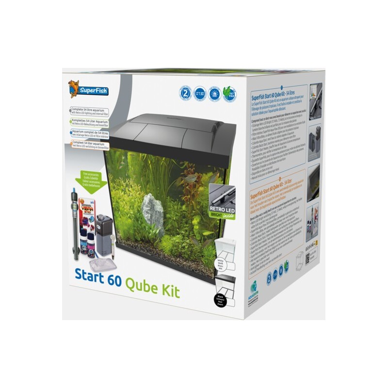 Sf aqua start 60 qube kit noir