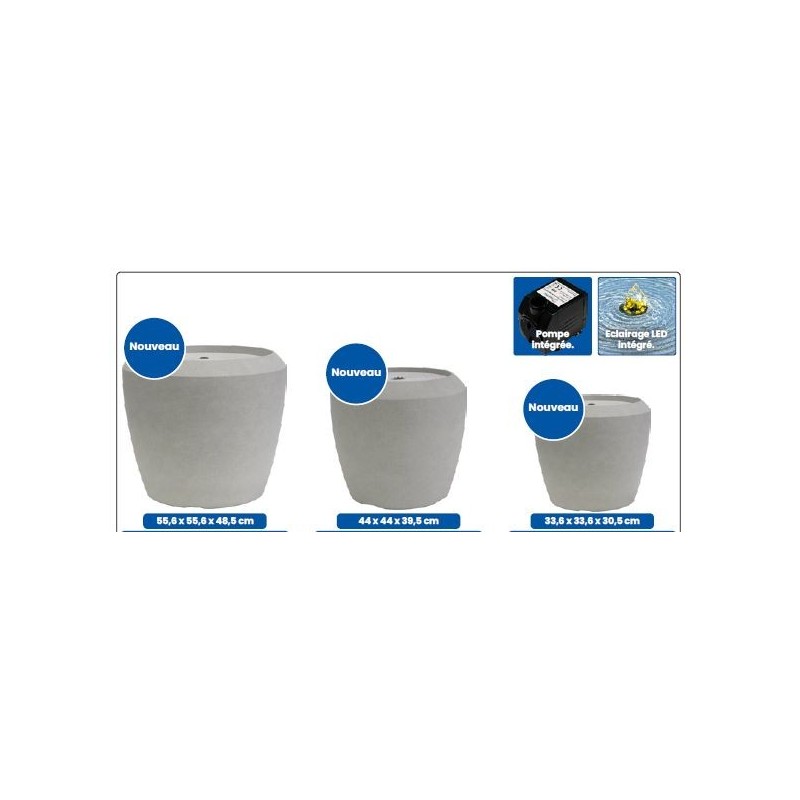 Sf set 3 x fontaine santorini S + M + L