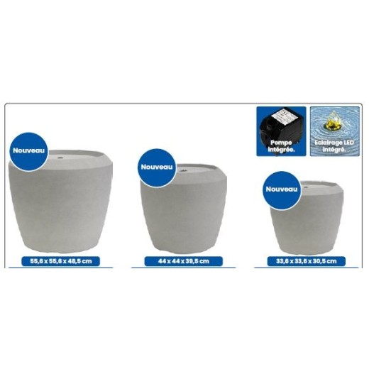 Sf set 3 x fontaine santorini S + M + L